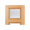 Amsterdam 3 Pane Glazed Oak Door Pair - Prefinished