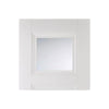 Amsterdam 3 Panel Door Pair - Clear Glass - White Primed