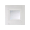 Amsterdam 3 Panel Door Pair - Clear Glass - White Primed