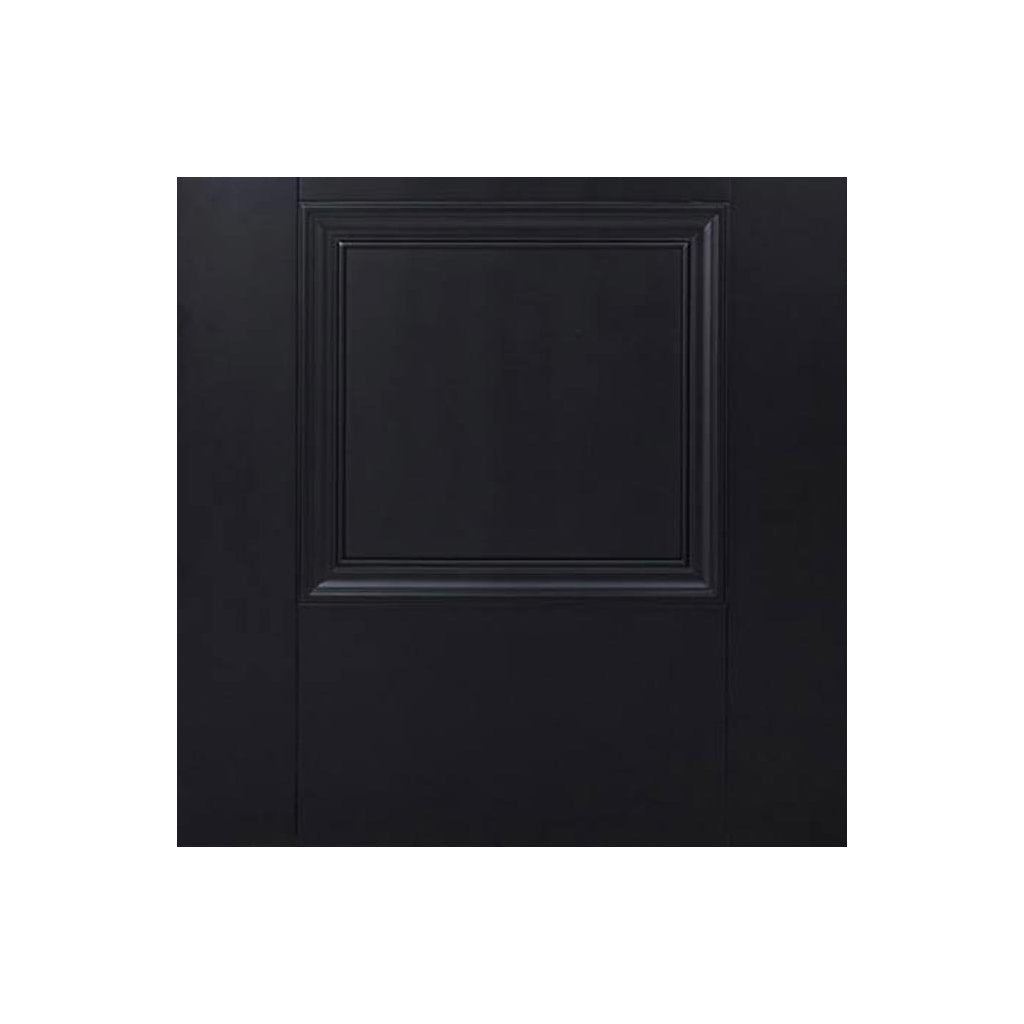 Amsterdam 3 Panel Black Primed Fire Door - 1/2 Hour Fire Rated