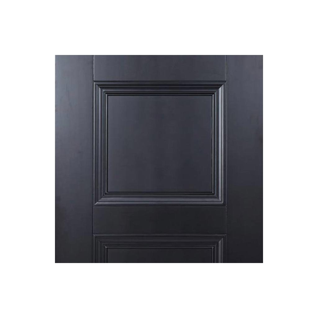Amsterdam 3 Panel Black Primed Fire Door - 1/2 Hour Fire Rated