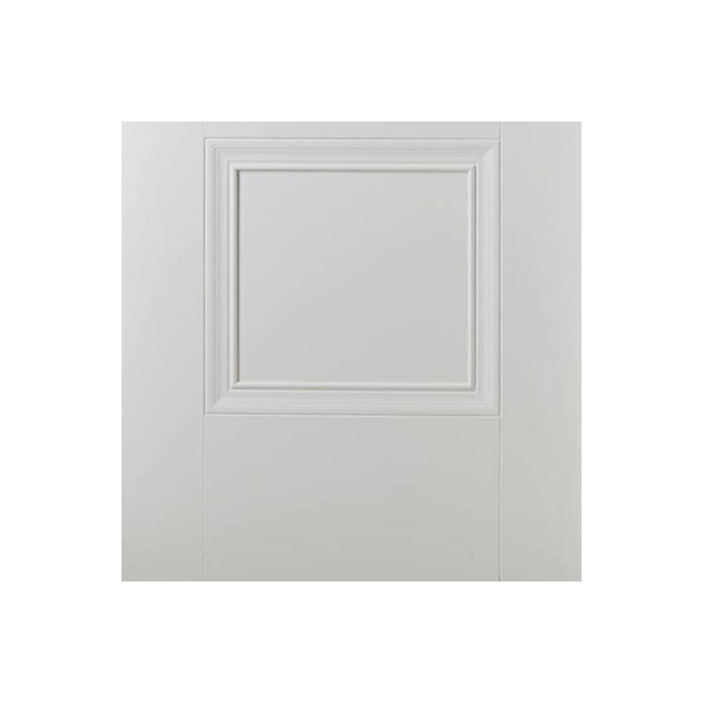 Amsterdam 3 Panel Single Evokit Pocket Door Detail - White Primed