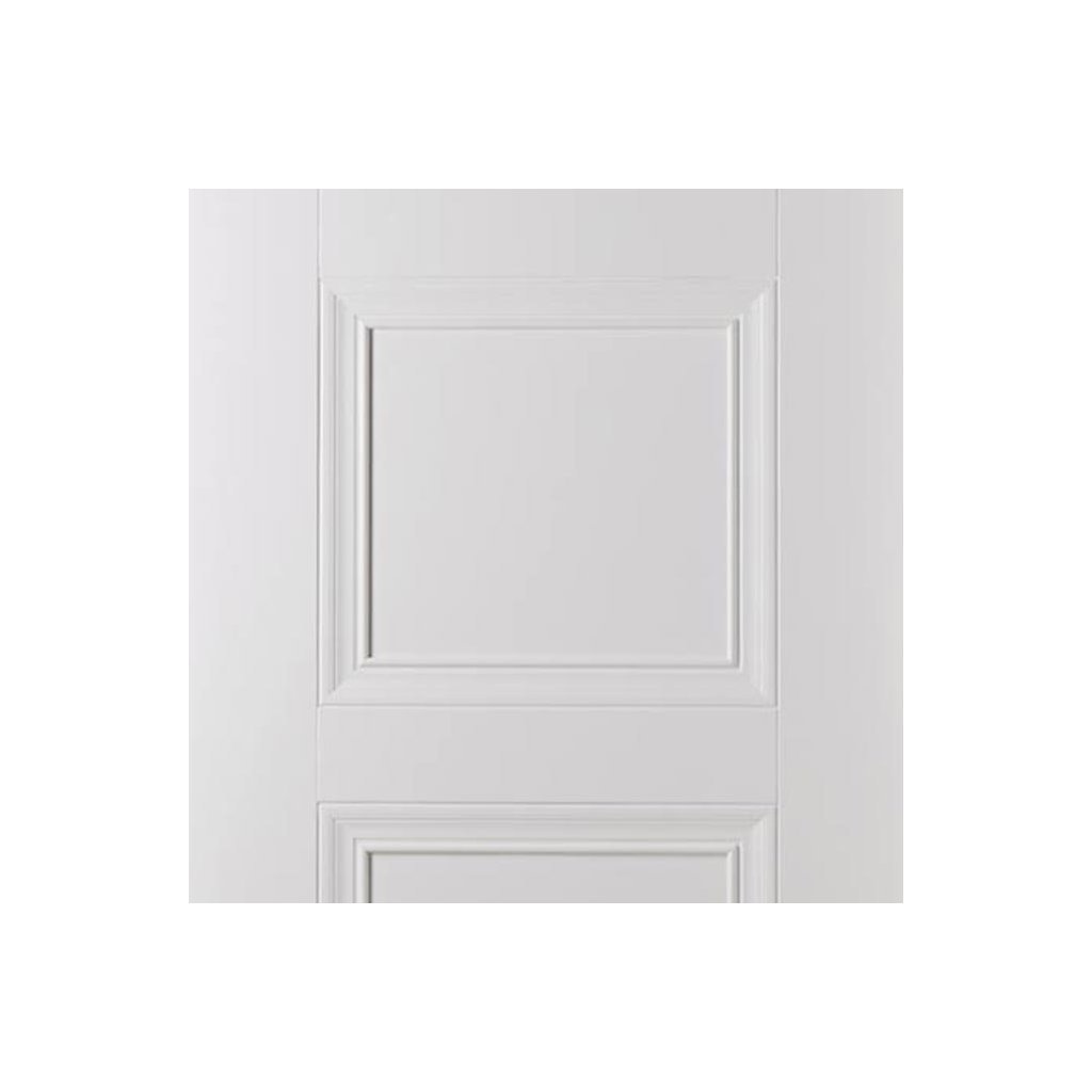 Amsterdam 3 Panel Single Evokit Pocket Door Detail - White Primed