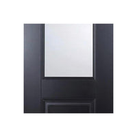Arnhem Black Primed Door Pair - Clear Glass