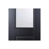 Arnhem Black Primed Single Evokit Pocket Door Detail - Clear Glass