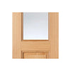 arnhem 1l1p oak door clear safety glass prefinishe