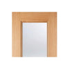 arnhem 1l1p oak door clear safety glass prefinishe