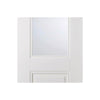 arnhem 1l 1p white primed door clear safety glass