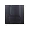 LPD Joinery Arnhem 2 Panel Black Primed Fire Door Pair - 1/2 Hour Fire Rated