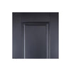 Arnhem 2 Panel Black Primed Fire Door - 1/2 Hour Fire Rated