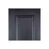 LPD Joinery Arnhem 2 Panel Black Primed Fire Door Pair - 1/2 Hour Fire Rated