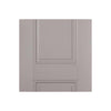 Arnhem 2 Panel Grey Primed Fire Door - 1/2 Hour Fire Rated