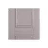 Arnhem 2 Panel Grey Primed Single Evokit Pocket Door Detail