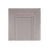 Arnhem 2 Panel Grey Primed Fire Door - 1/2 Hour Fire Rated