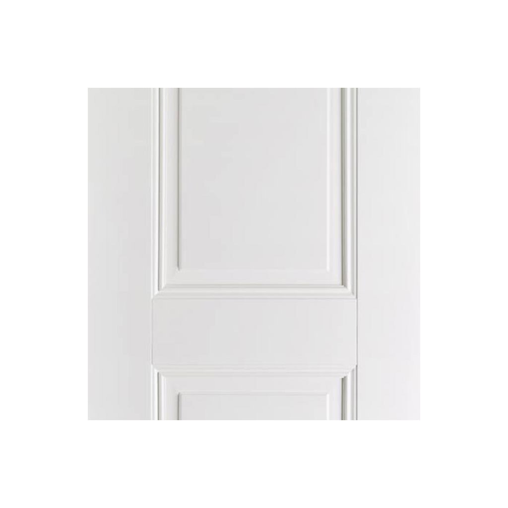 Arnhem 2 Panel Single Evokit Pocket Door Detail - White Primed