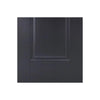 Eindhoven 1 Panel Black Primed Fire Door - 1/2 Hour Fire Rated