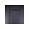 Eindhoven 1 Panel Black Primed Fire Door - 1/2 Hour Fire Rated