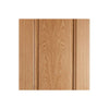 Fire Door, Eindhoven 1 Panel Oak - 1/2 Hour Fire Rated - Prefinished