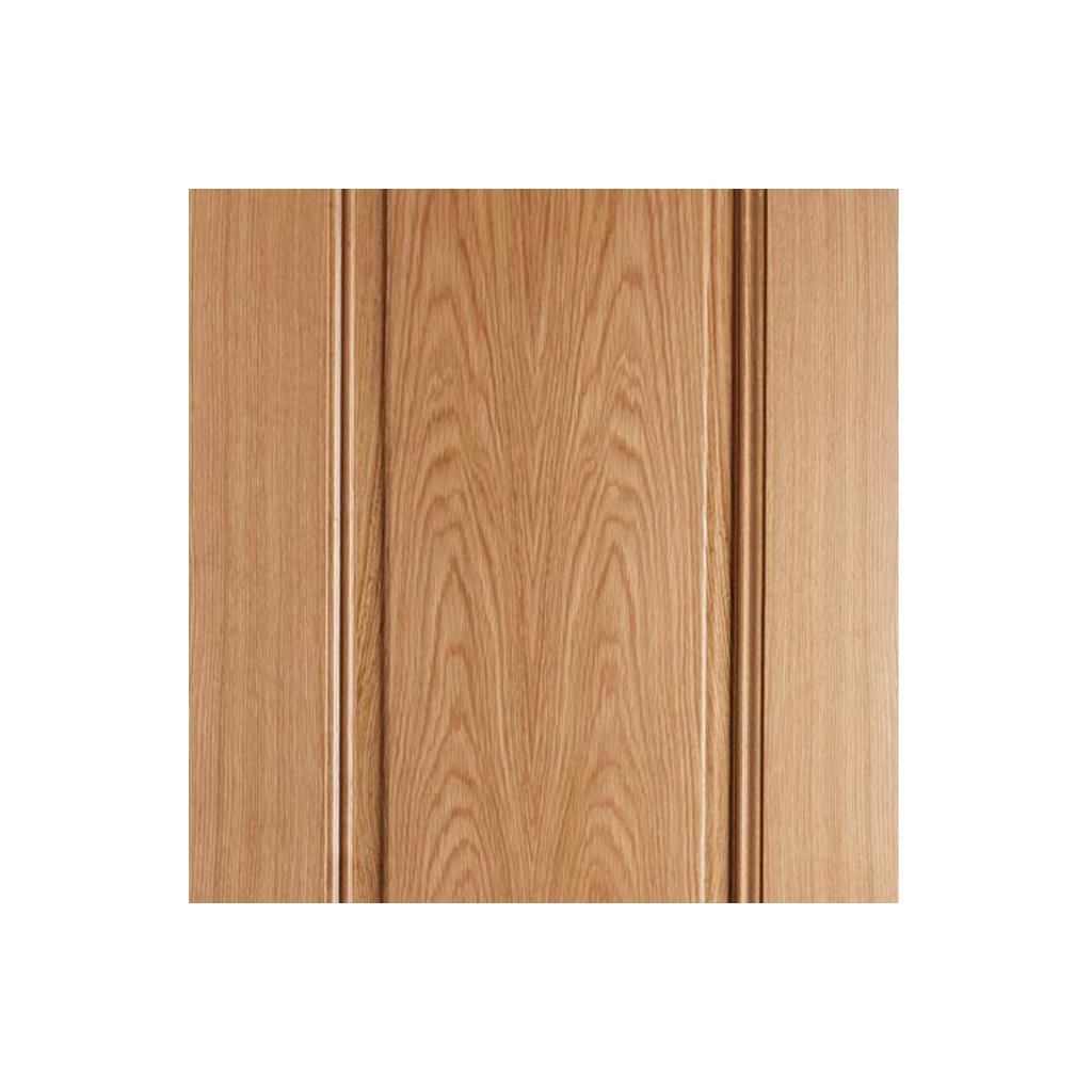 Fire Door, Eindhoven 1 Panel Oak - 1/2 Hour Fire Rated - Prefinished