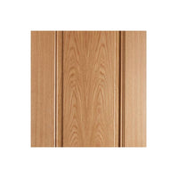 Fire Door, Eindhoven 1 Panel Oak - 1/2 Hour Fire Rated - Prefinished