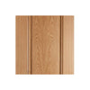 Fire Door, Eindhoven 1 Panel Oak - 1/2 Hour Fire Rated - Prefinished