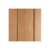 LPD Joinery Eindhoven 1 Panel Oak Fire Door Pair - 1/2 Hour Fire Rated - Prefinished