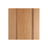 Eindhoven 1 Panel Oak Single Evokit Pocket Door Detail - Prefinished
