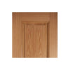 Fire Door, Eindhoven 1 Panel Oak - 1/2 Hour Fire Rated - Prefinished