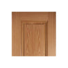 LPD Joinery Eindhoven 1 Panel Oak Fire Door Pair - 1/2 Hour Fire Rated - Prefinished
