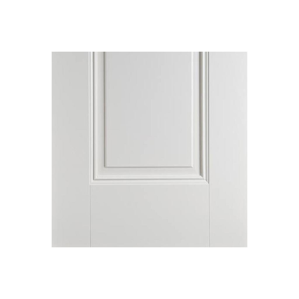 White Fire Door, Eindhoven 1 Panel Door - 1/2 Hour Rated - White Primed