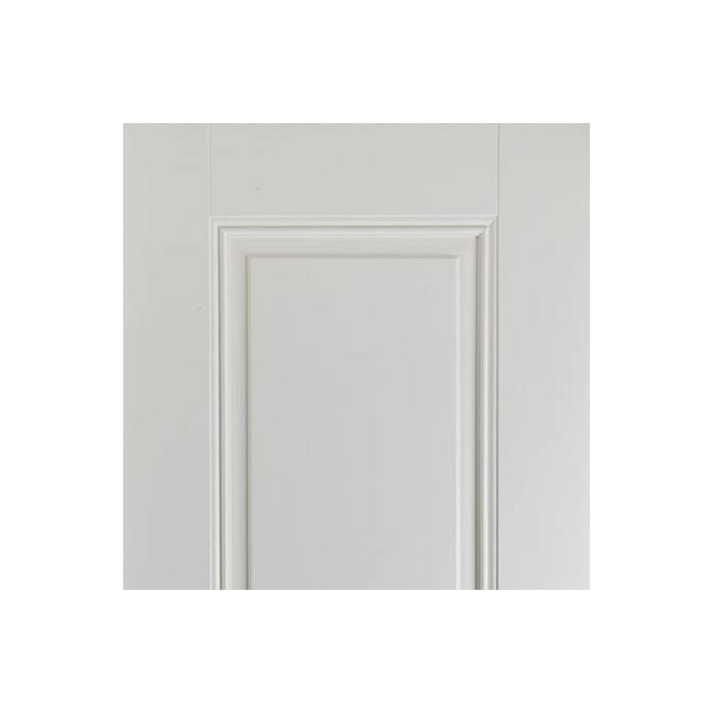 Eindhoven 1 Panel Single Evokit Pocket Door Detail - White Primed