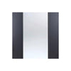 Eindhoven Black Primed Door Pair - Clear Glass