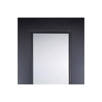 Eindhoven Black Primed Door Pair - Clear Glass