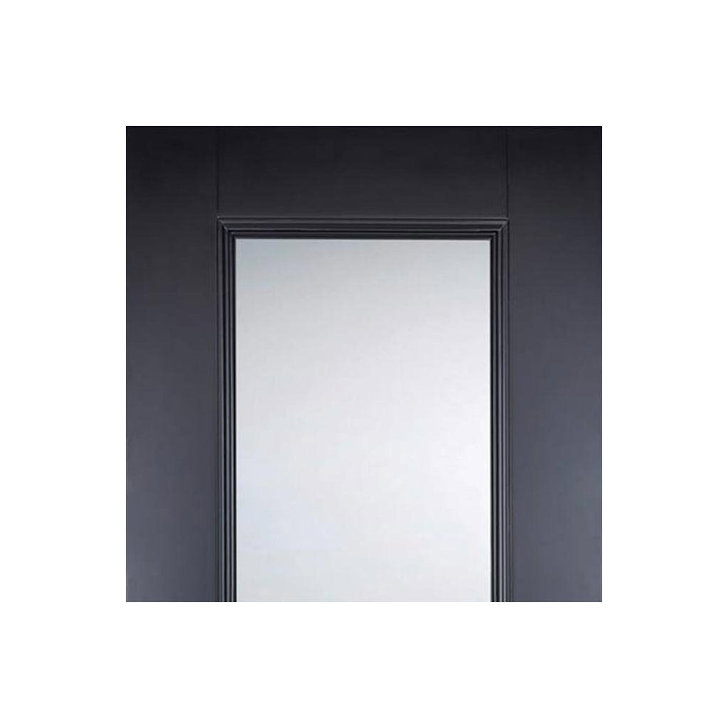 Eindhoven Black Primed Door Pair - Clear Glass