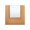 eindhoven 1l oak door clear safety glass prefinish