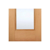 eindhoven 1l oak door clear safety glass prefinish