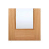 eindhoven 1l oak door clear safety glass prefinish