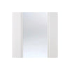 Eindhoven 1L Single Evokit Pocket Door Detail - Clear Glass - White Primed