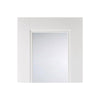 Eindhoven 1 Pane Door Pair - Clear Glass - White Primed