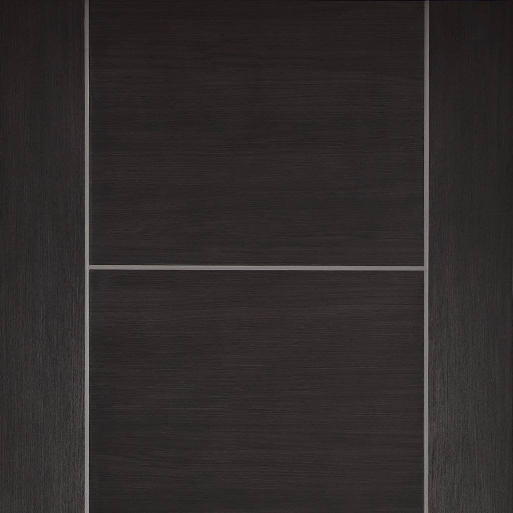 Laminate Vancouver Dark Grey Fire Door - 1/2 Hour Fire Rated - Prefinished