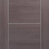 Laminate Vancouver Medium Grey Door Pair - Prefinished