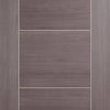 LPD Joinery Laminate Vancouver Medium Grey Fire Door Pair - 1/2 Hour Fire Rated - Prefinished