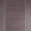 Laminate Vancouver Medium Grey Fire Door - 1/2 Hour Fire Rated - Prefinished