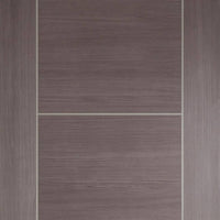 Laminate Vancouver Medium Grey Fire Door - 1/2 Hour Fire Rated - Prefinished
