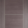 Laminate Vancouver Medium Grey Fire Door - 1/2 Hour Fire Rated - Prefinished