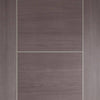Laminate Vancouver Medium Grey Fire Door - 1/2 Hour Fire Rated - Prefinished