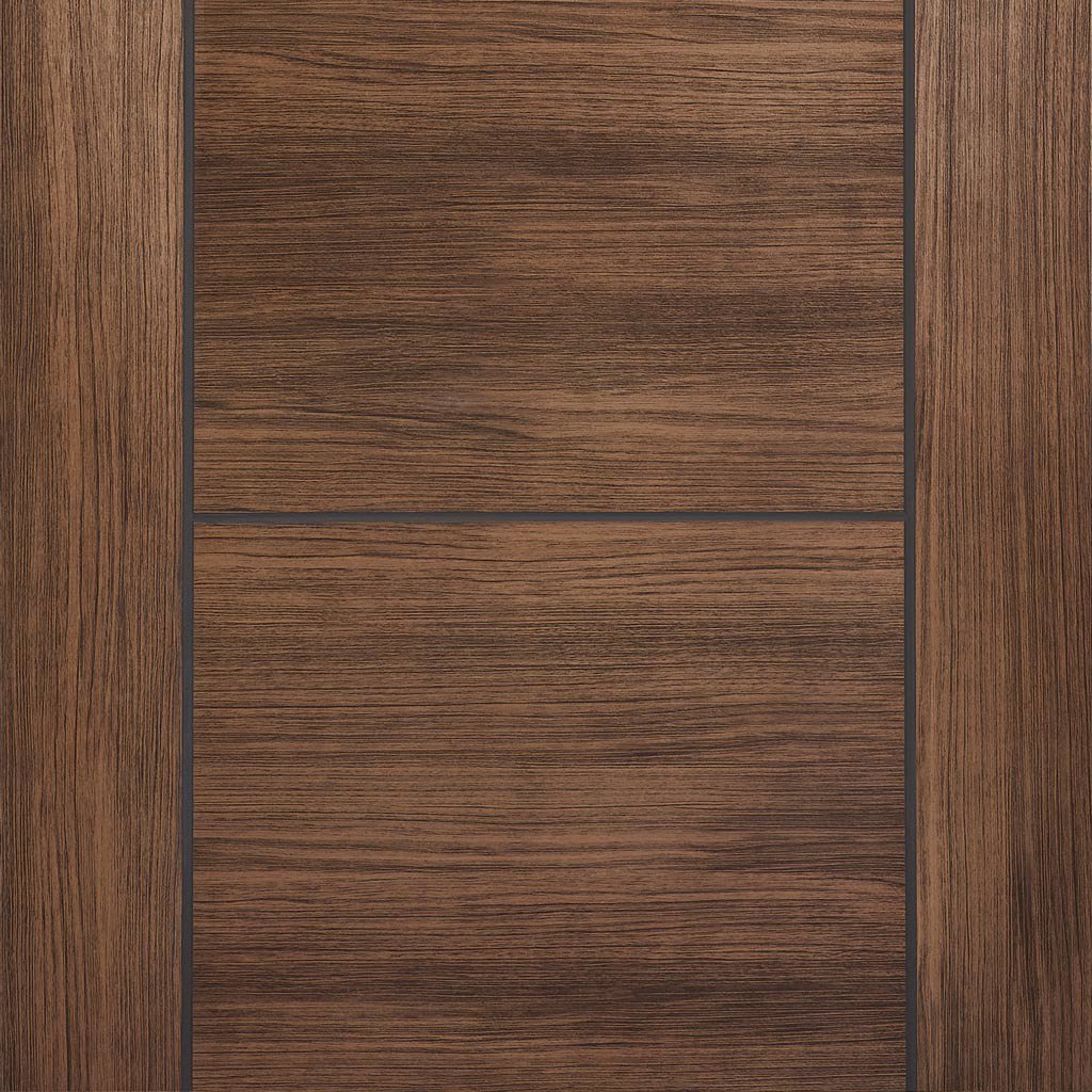 Laminate Vancouver Walnut Fire Door - 1/2 Hour Fire Rated - Prefinished