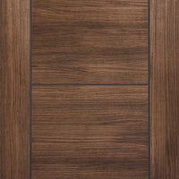 Laminate Vancouver Walnut Fire Door - 1/2 Hour Fire Rated - Prefinished
