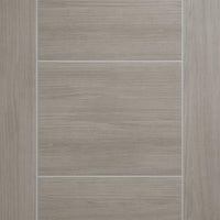 LPD Joinery Laminate Vancouver Light Grey Fire Door Pair - 1/2 Hour Fire Rated - Prefinished