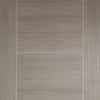 Modern flush grey colour interior door